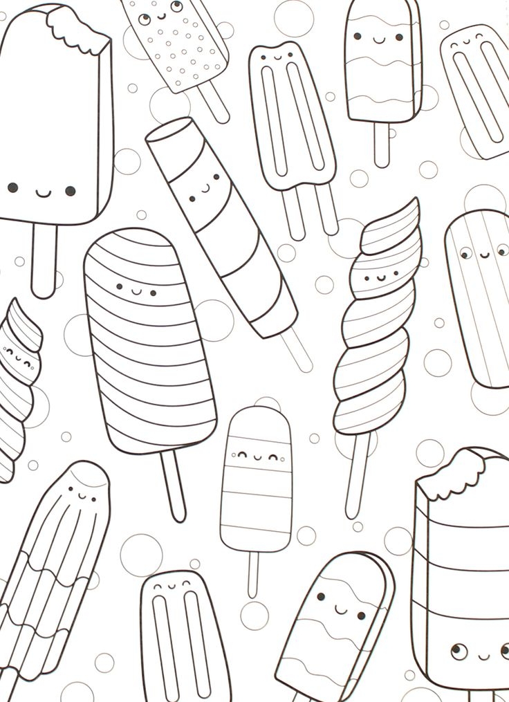 Cute Food Coloring Pages At GetColorings Free Printable Colorings 