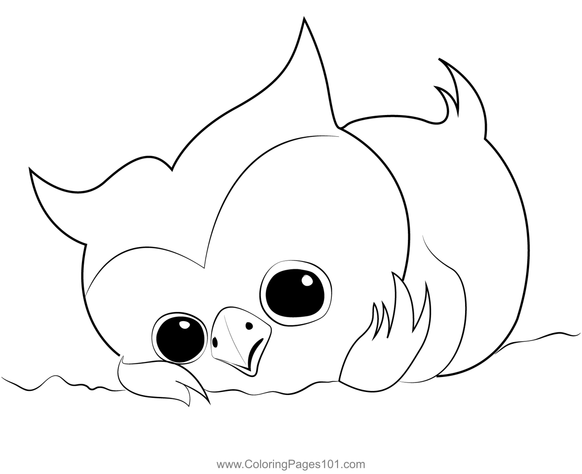 Cute Little Owl Coloring Page For Kids Free Owls Printable Coloring 