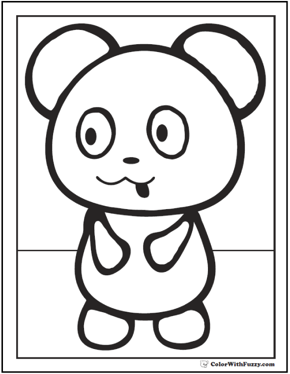 Cute Panda Coloring Pages Coloring Home