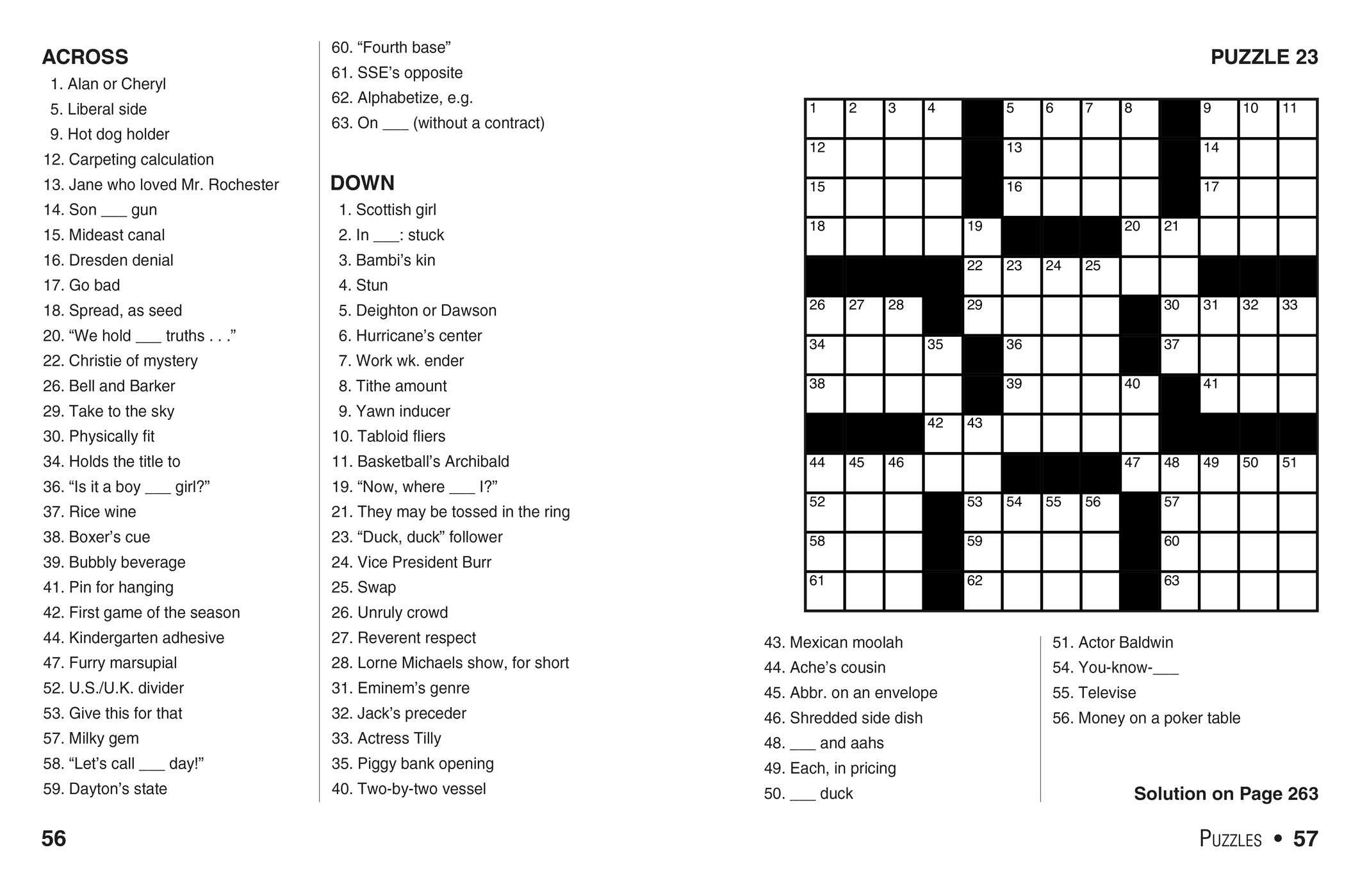 Daily Crossword Printable Crossword Puzzles Universal Printable 
