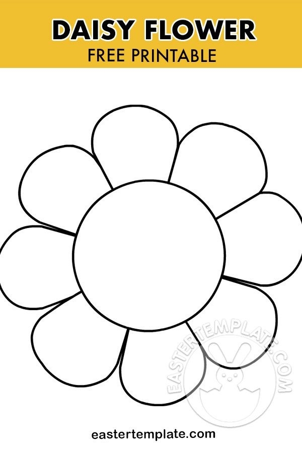 Daisy Template Printable Easter Template Worksheets Library