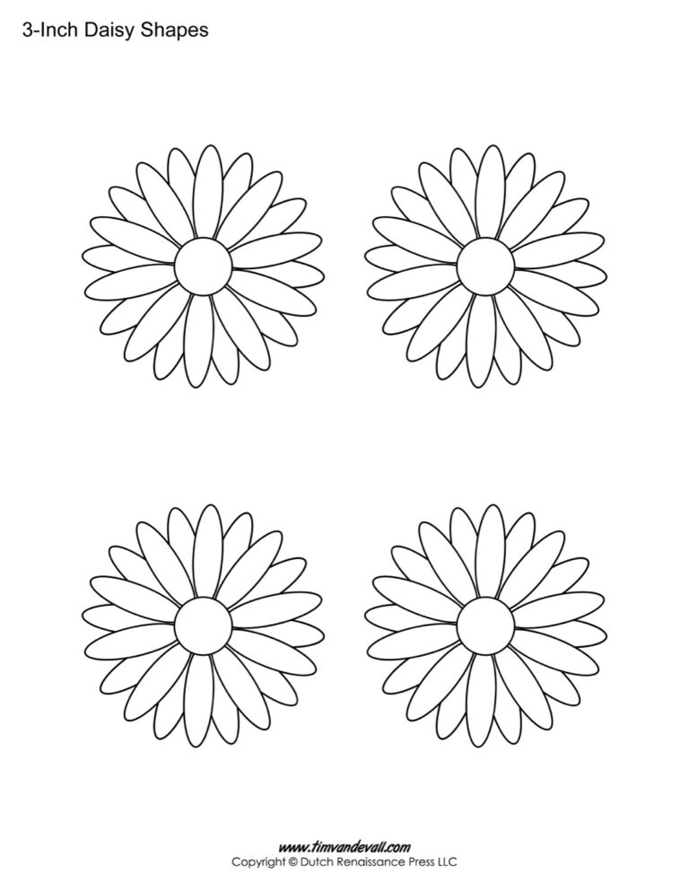 Daisy Template Printable Fillable Form 2025