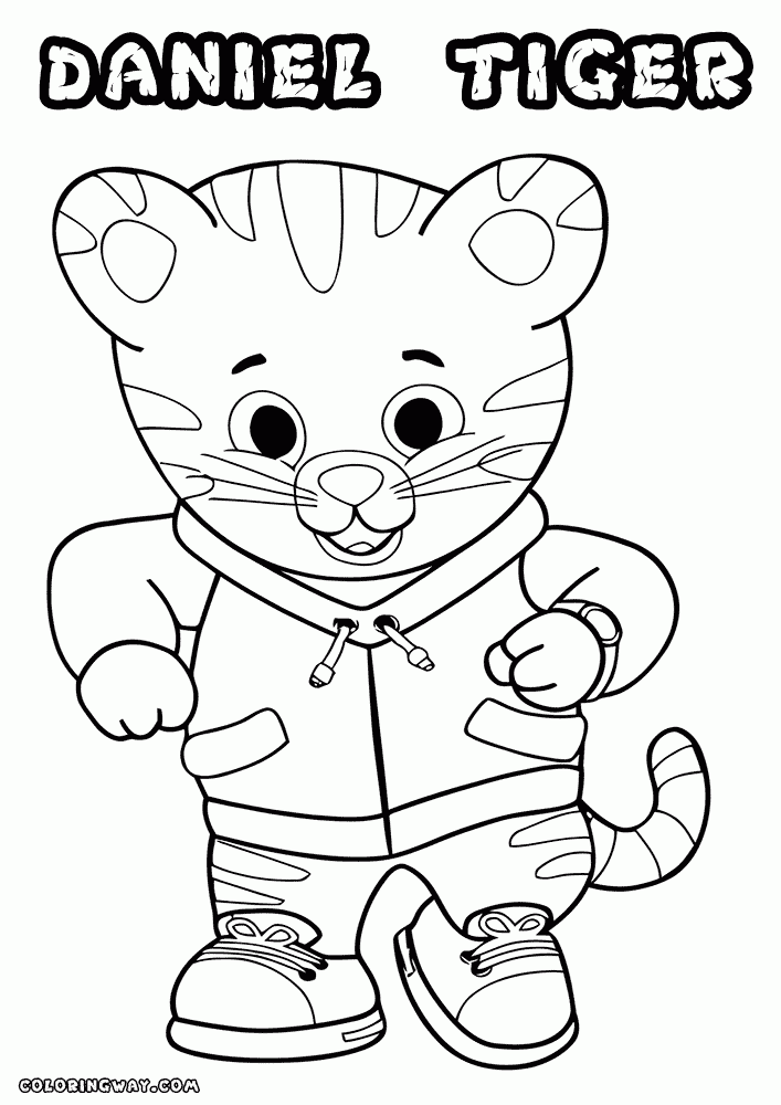 Daniel Tiger Coloring Page Coloring Home