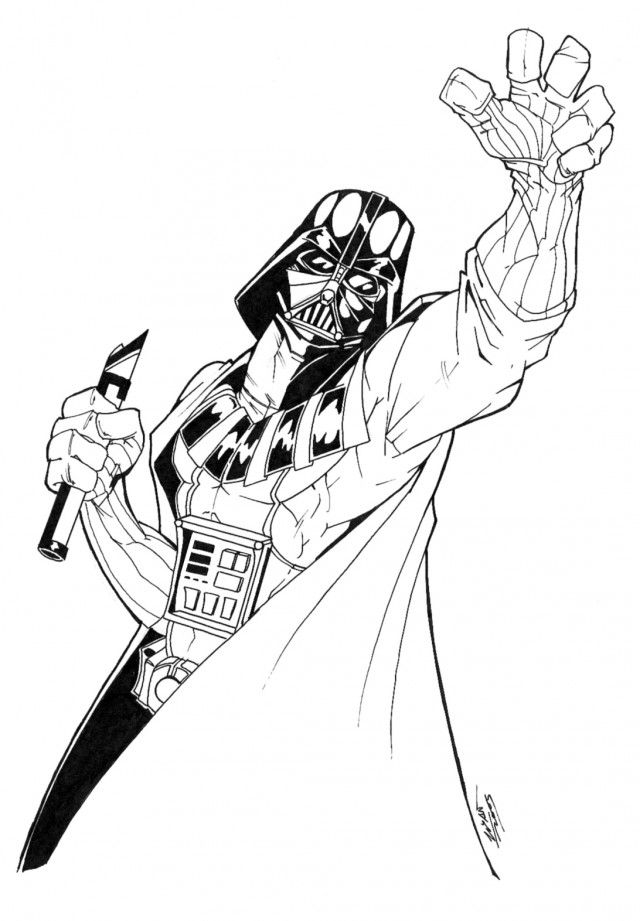 Darth Vader Coloring Pages Coloring Home