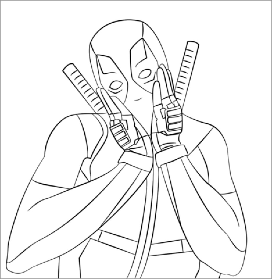 Deadpool Coloring Pages ColoringBay