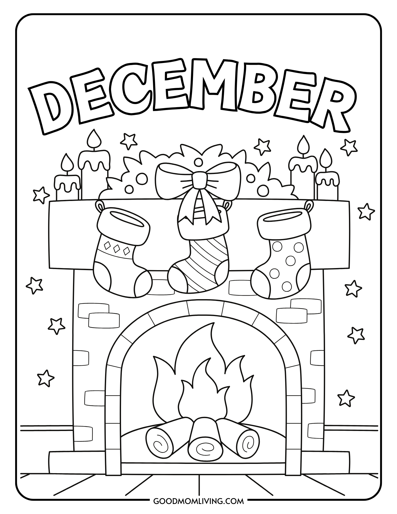 December Coloring Pages December Coloring Pages Free Printable