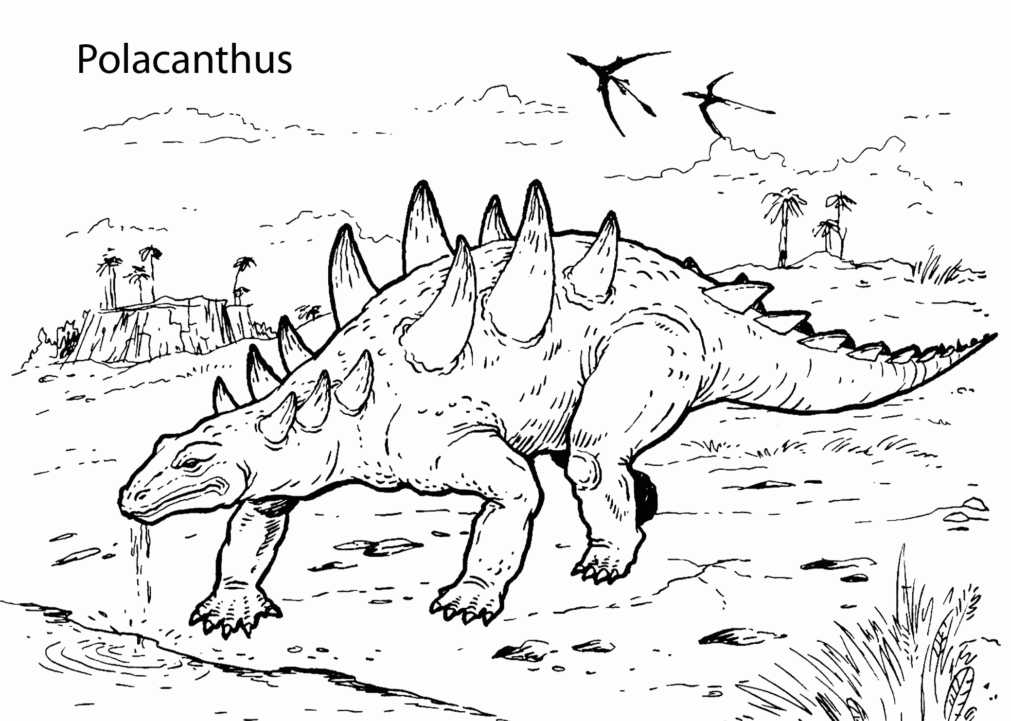 Dinosaur Printable Coloring Pages Free Coloring Home