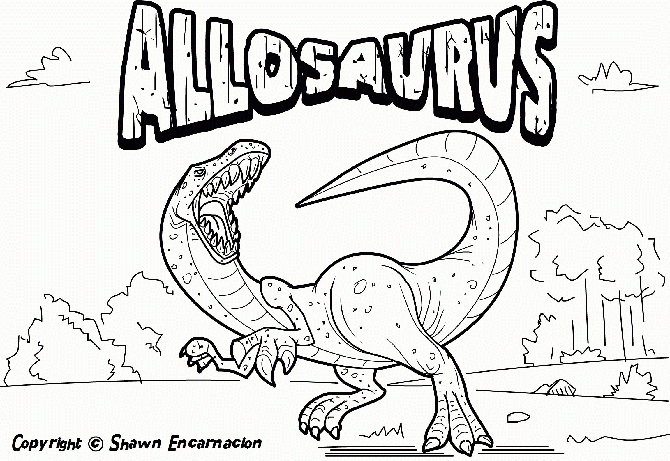 Dinosaur Printable Coloring Pages Free Coloring Home