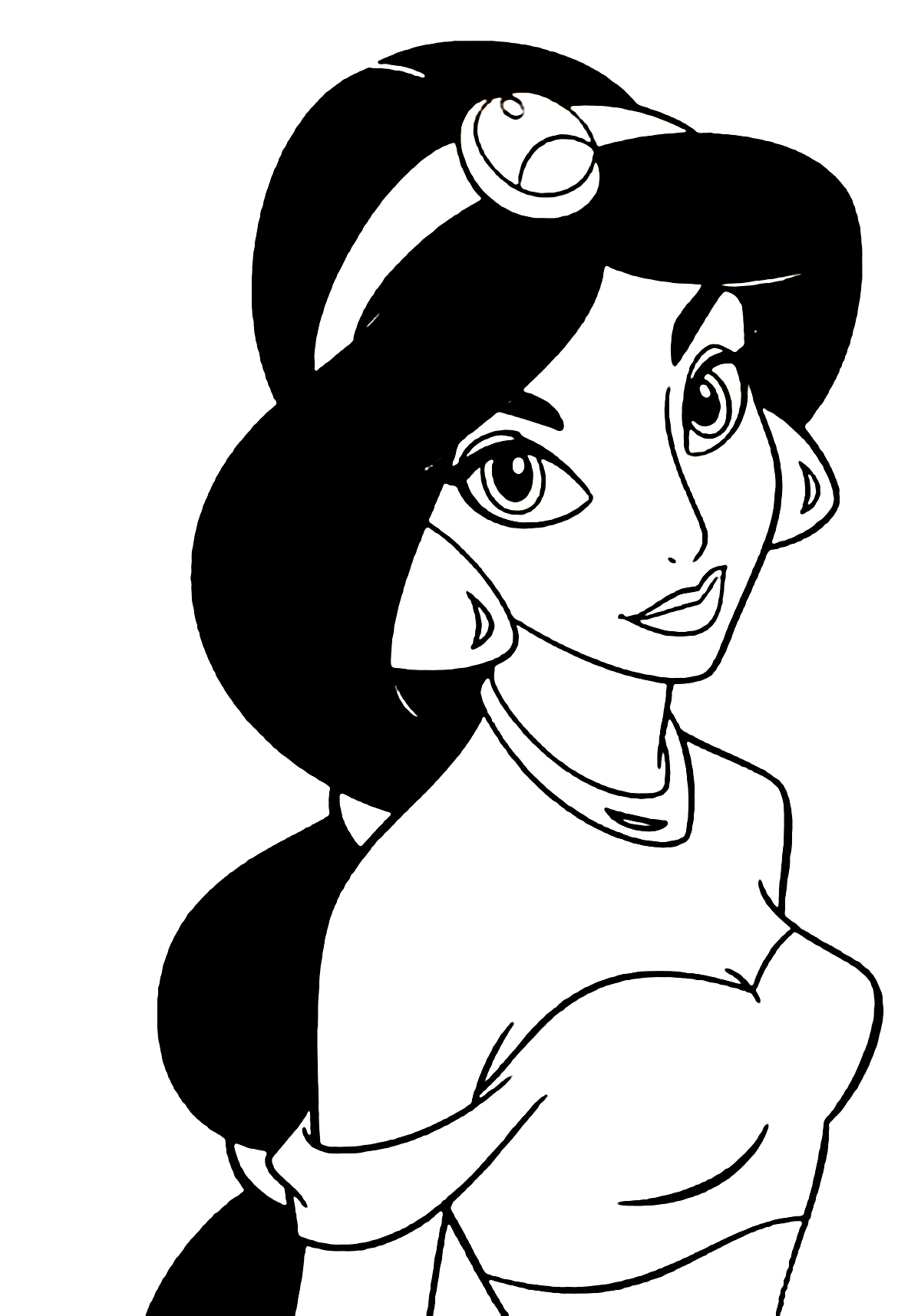 Disney Princess Jasmine Printable Coloring Pages Jasmine Coloring The 