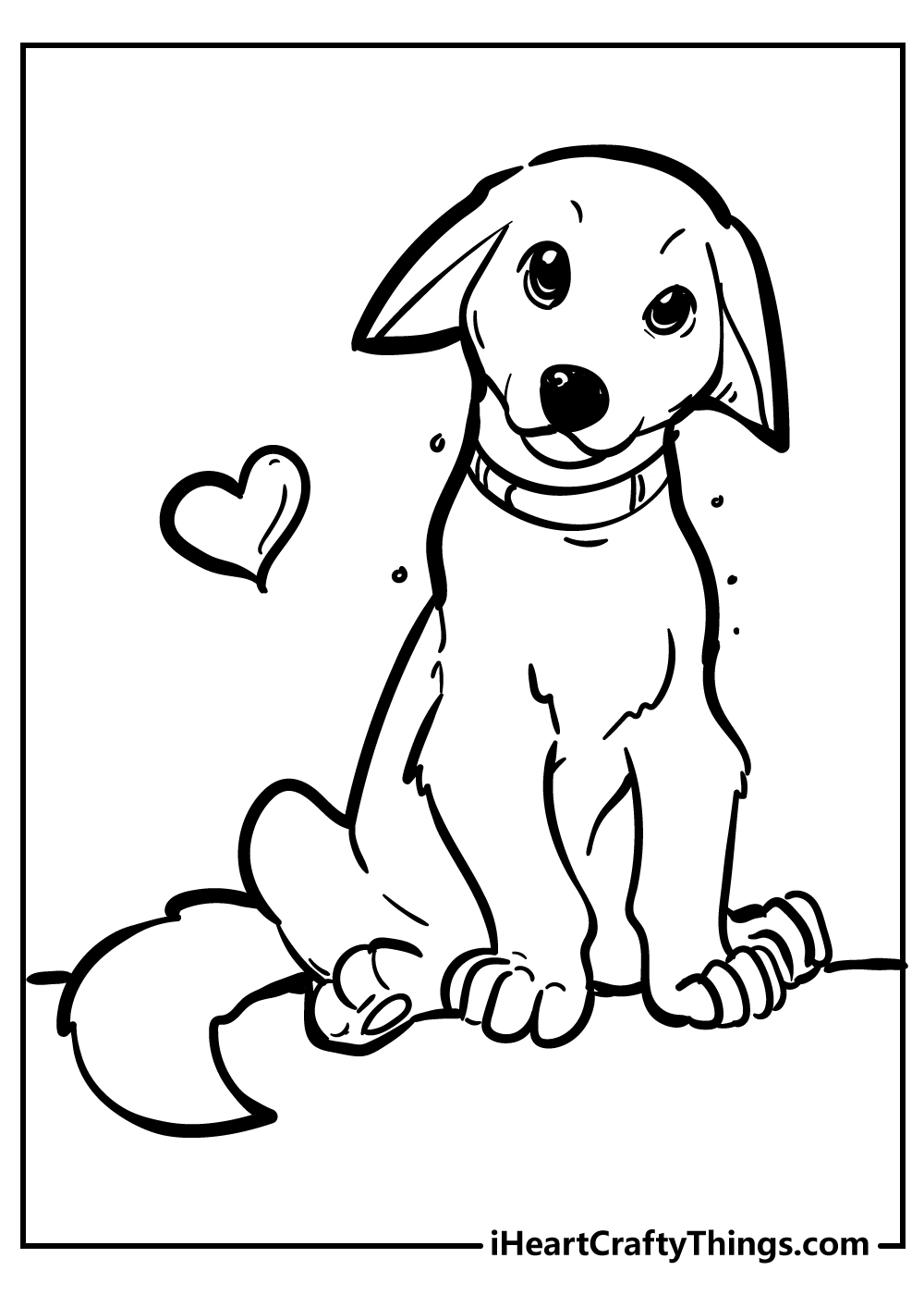 Dog Printable Coloring Pages