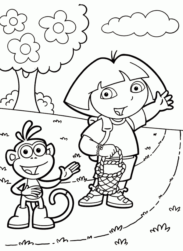 Dora Coloring Pages Dora Coloring Pages