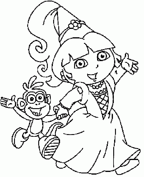 Dora Coloring Pages Dora Coloring Pages