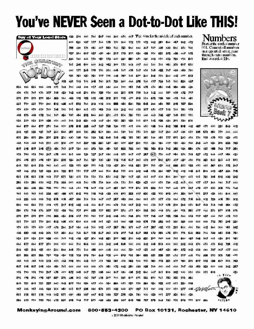 Downloadable Dot To Dot Puzzles Printable Puzzles Difficult 