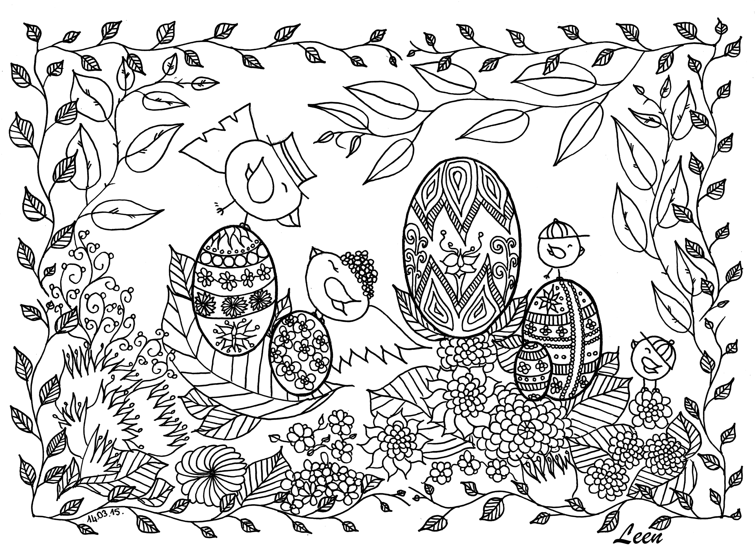 Easter Coloring Pages For Adults Best Coloring Pages For Kids
