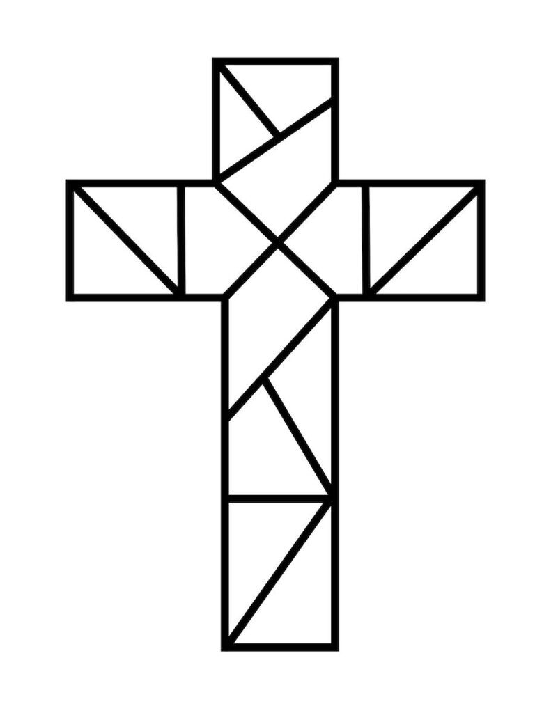 Easter Cross Templates And Coloring Pages For Crafts