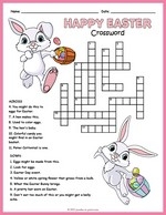 Easter Crossword Puzzle Worksheets Library