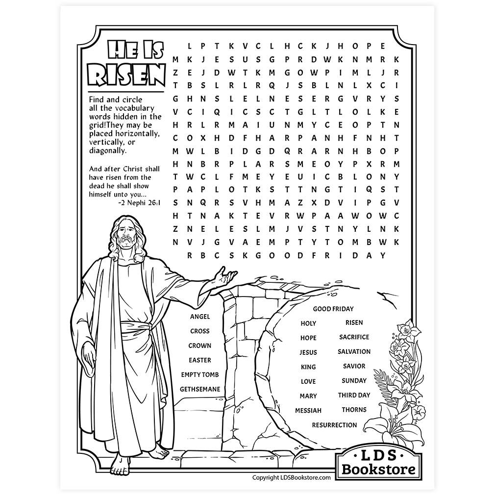 Easter Crosswords Activity Page Printable Worksheets Library