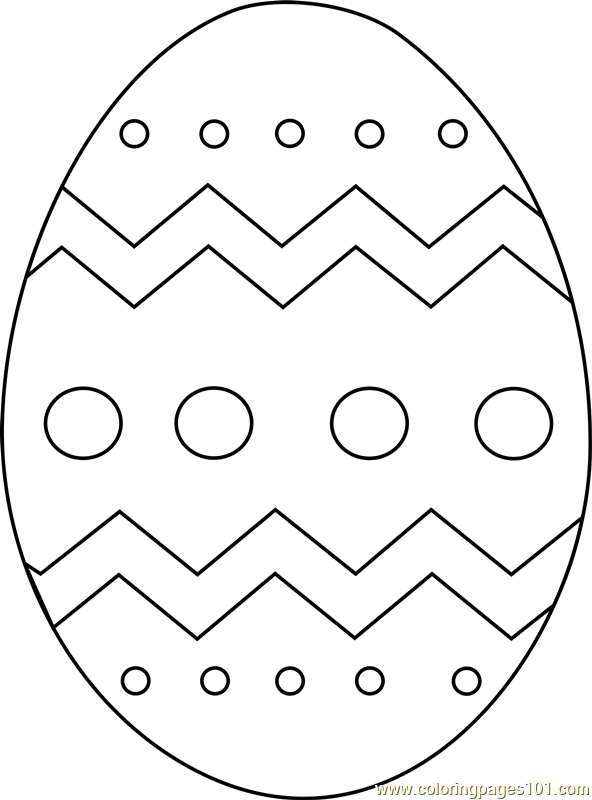 Easter Egg Coloring Page For Kids Free Easter Printable Coloring 