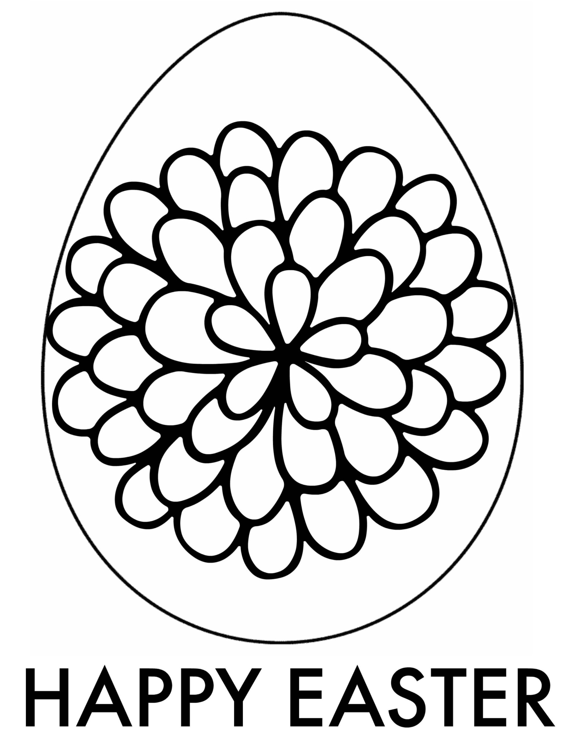 Easter Egg Coloring Pages Detailed Coloring Pages