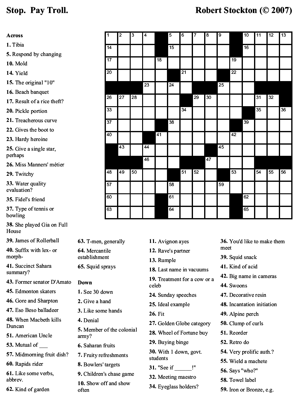 Easy Printable Crosswords For Beginners Easycrosswordpuzzlesprintable