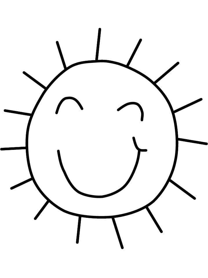 Easy Sun Coloring Page Free Printable Coloring Pages For Kids