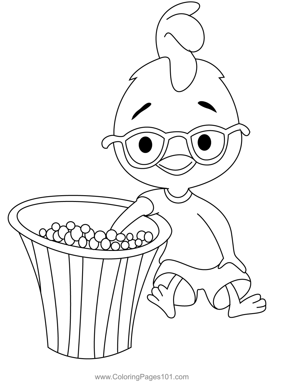 Eating Chicken Little Coloring Page For Kids Free Chicken Little 