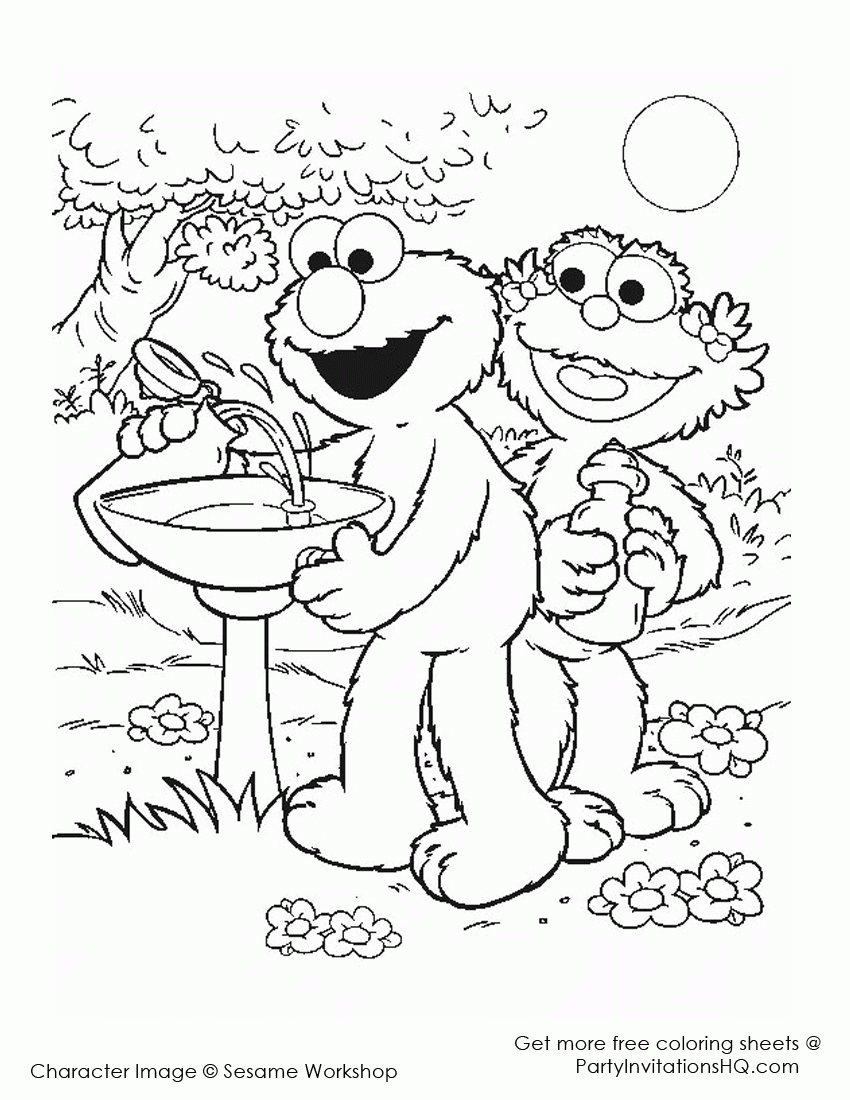 Elmo Coloring Pages Books 100 FREE And Printable 