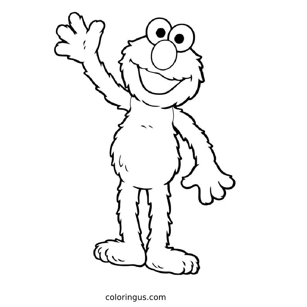 Elmo Coloring Pages Free Printable PDF 