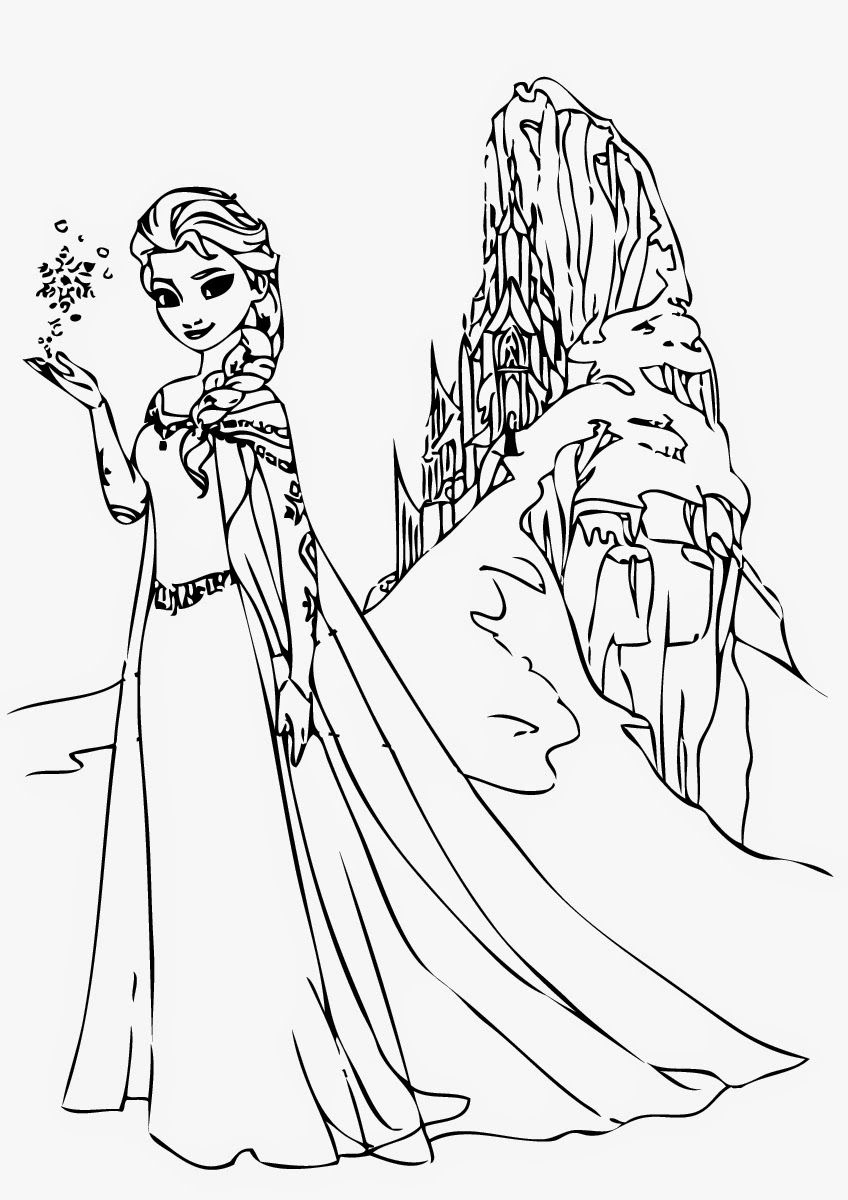 Elsa Coloring Pages Coloring Home