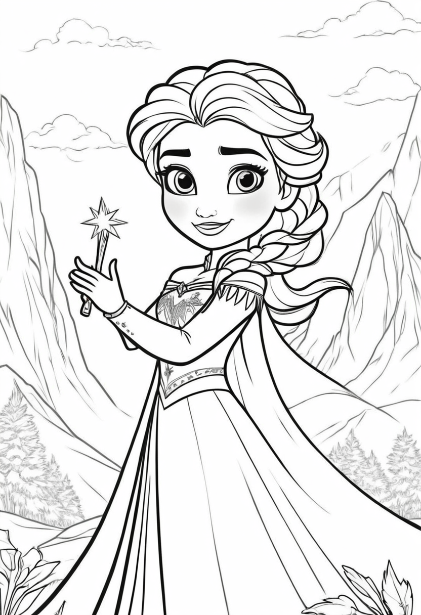 Elsa Coloring Pages Printable Color My Pages