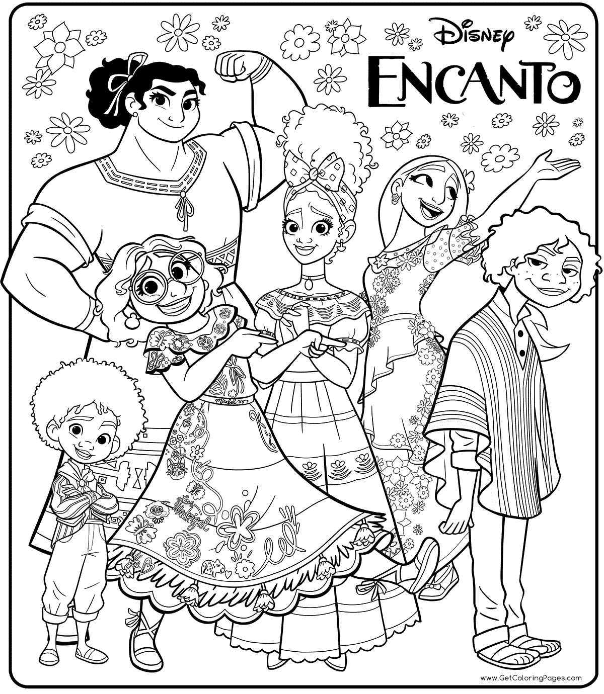 Encanto Coloring Pages Coloring Nation