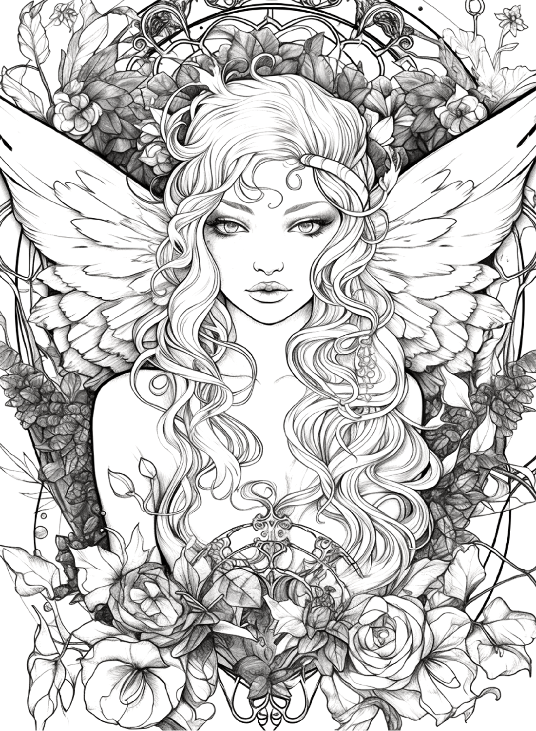 Fairy Coloring Pictures Free Printable Coloring Pages