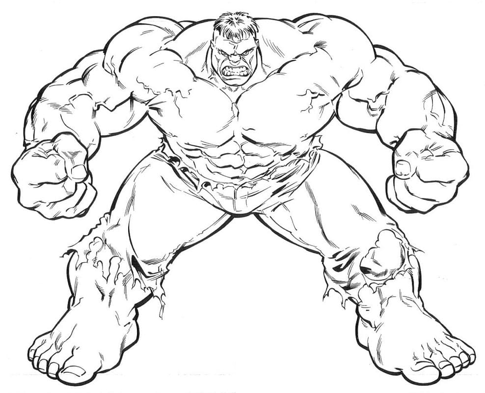 Fantastic Hulk Coloring Page Free Printable Coloring Pages For Kids