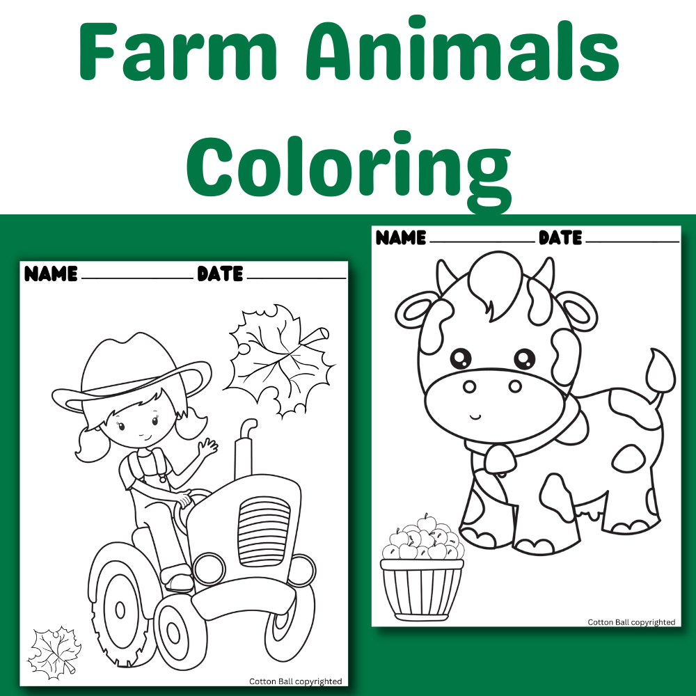 Farm Animals Coloring Pages Made By Teachers