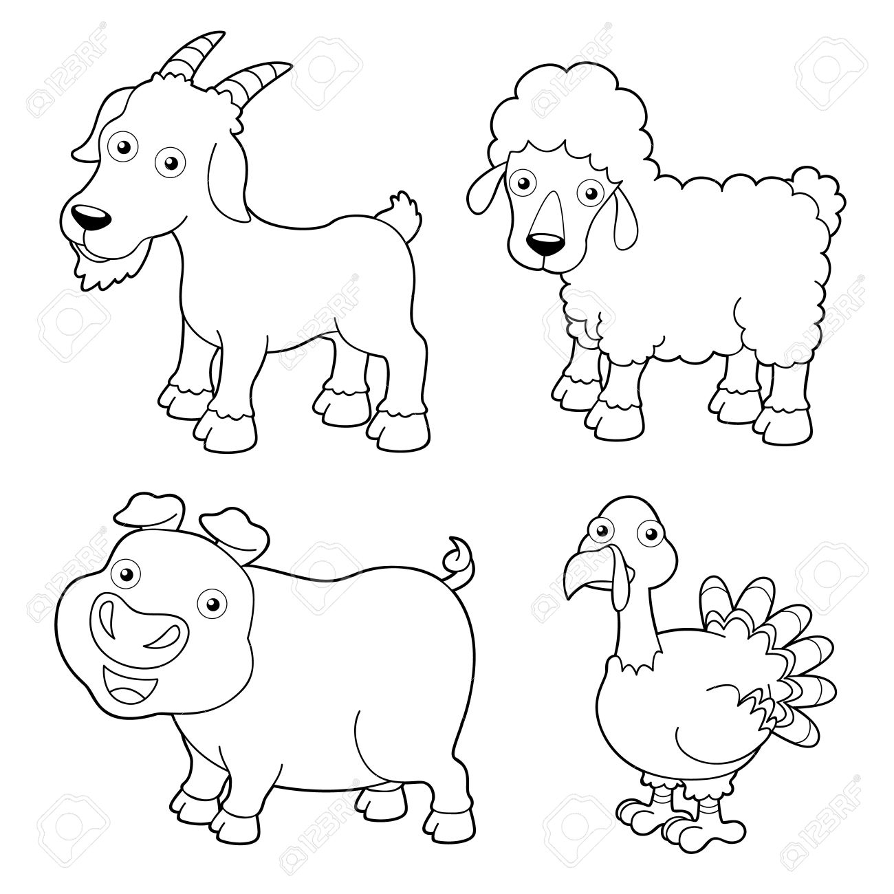 Farm Animals Coloring Pages Pdf Coloring Pages