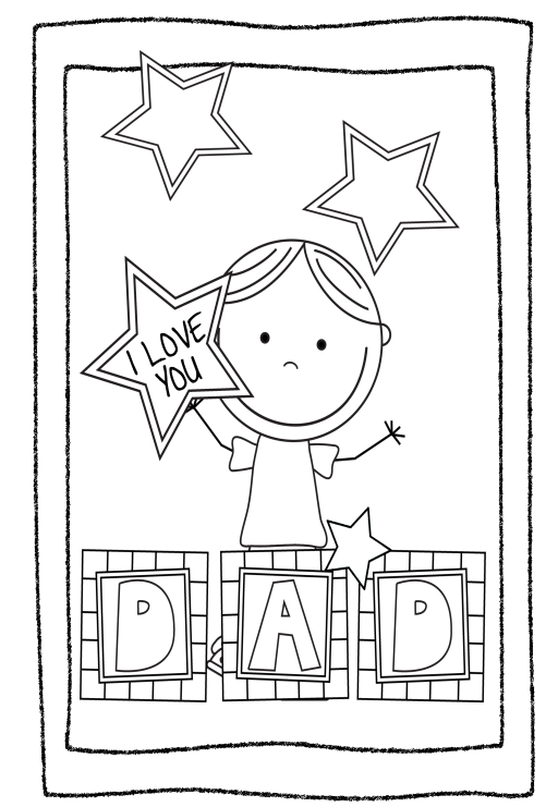 Fathers Day Card Template Free Printable Printable Free Templates