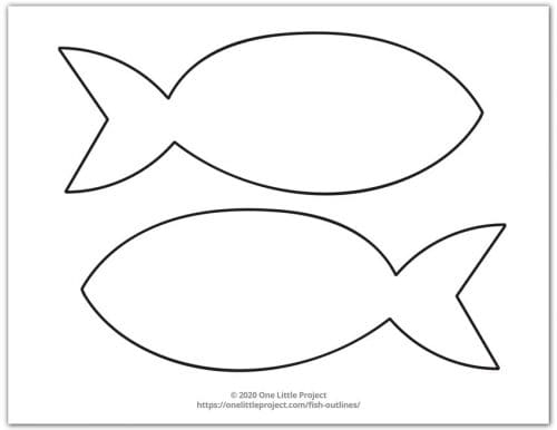 Fish Outlines Fish Template Free Printable Access Government Forms 
