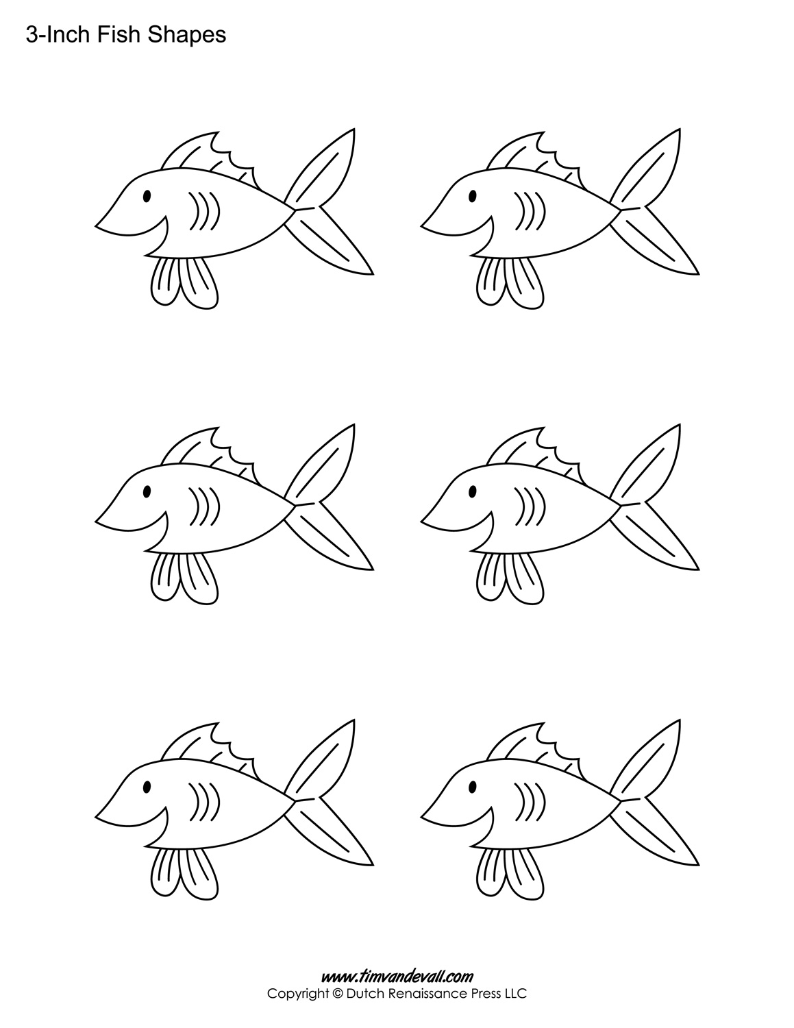 Fish Shape Templates Tim 39 s Printables