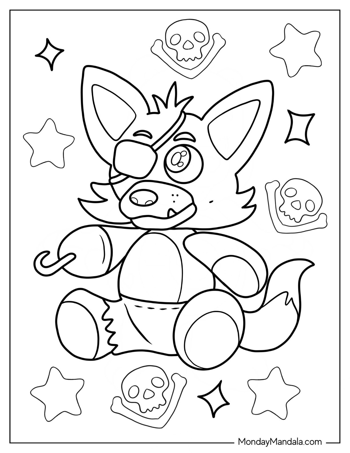 Five Nights At Freddy 39 s Security Breach Coloring Pages Coloring Nation