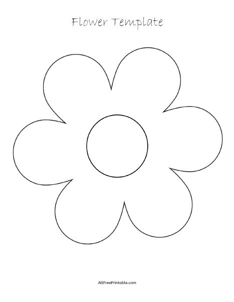 Flower Template Free Printable