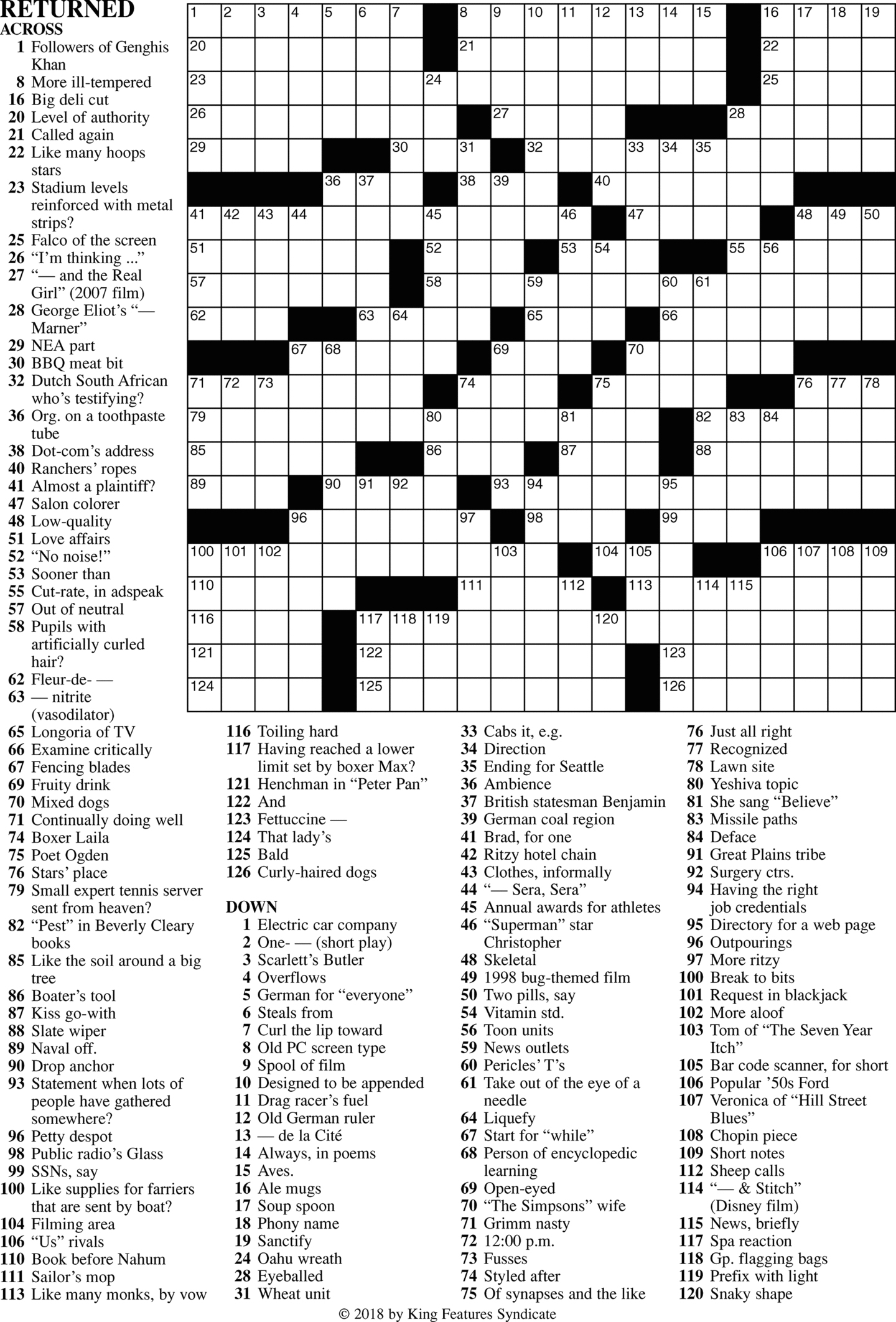 Frank A Longo Printable Crossword Puzzles Printable Crossword Puzzles