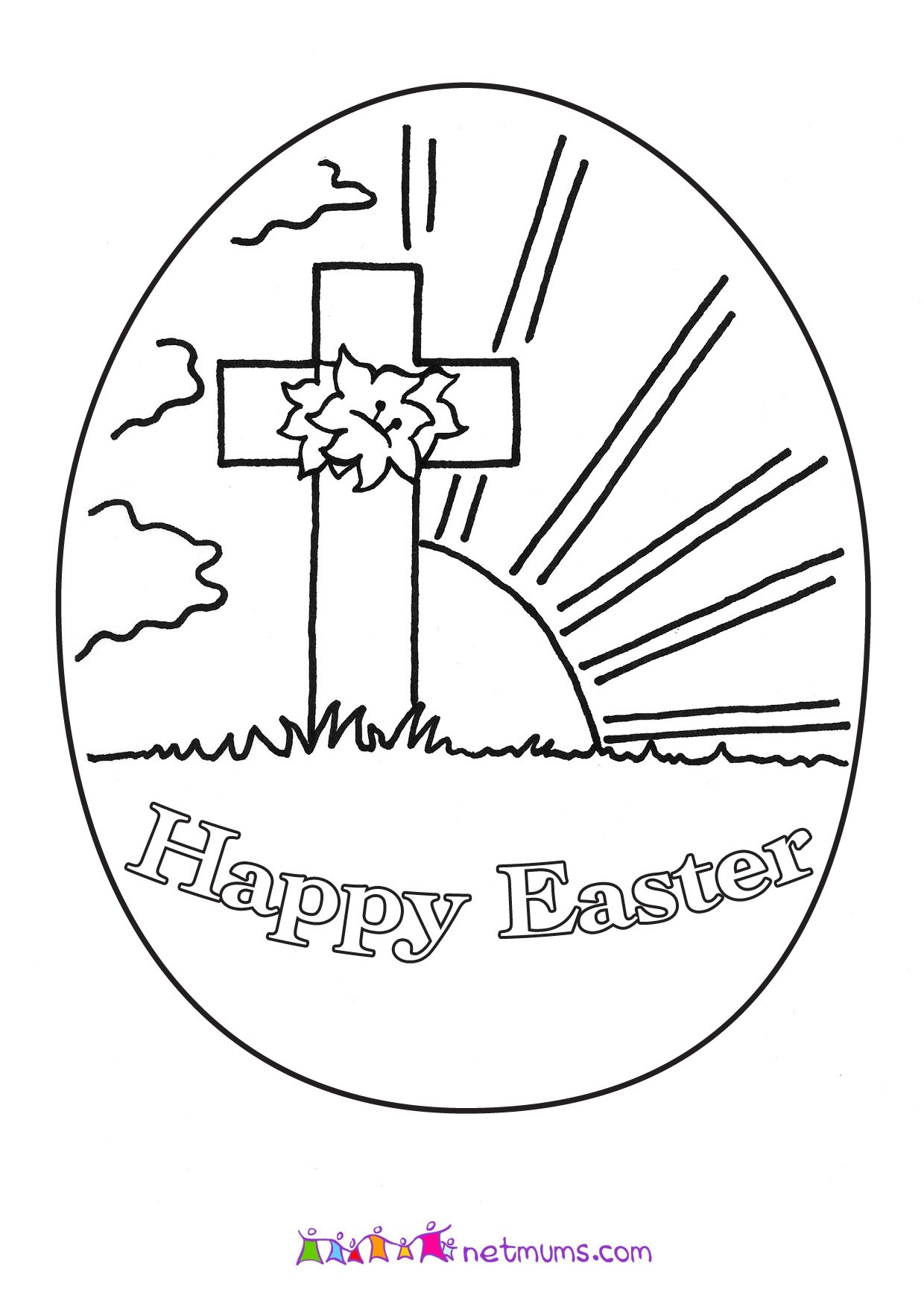 Free Christian Easter Coloring Pages At GetDrawings Free Download