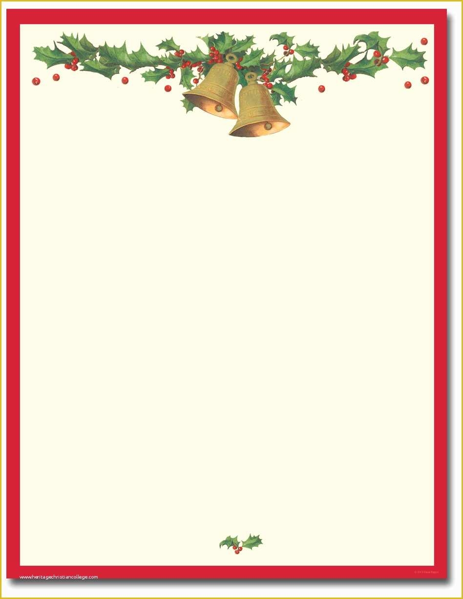Free Christmas Stationery Templates Of Free Printable Stationery