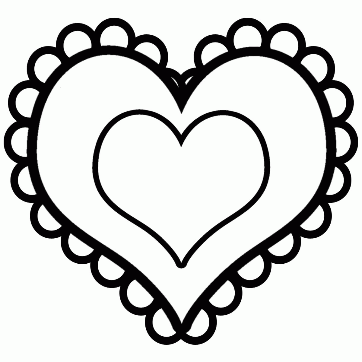 Free Coloring Pages Hearts Coloring Home
