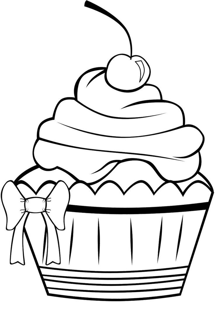 Free Cupcake Coloring Pages Coloring Home
