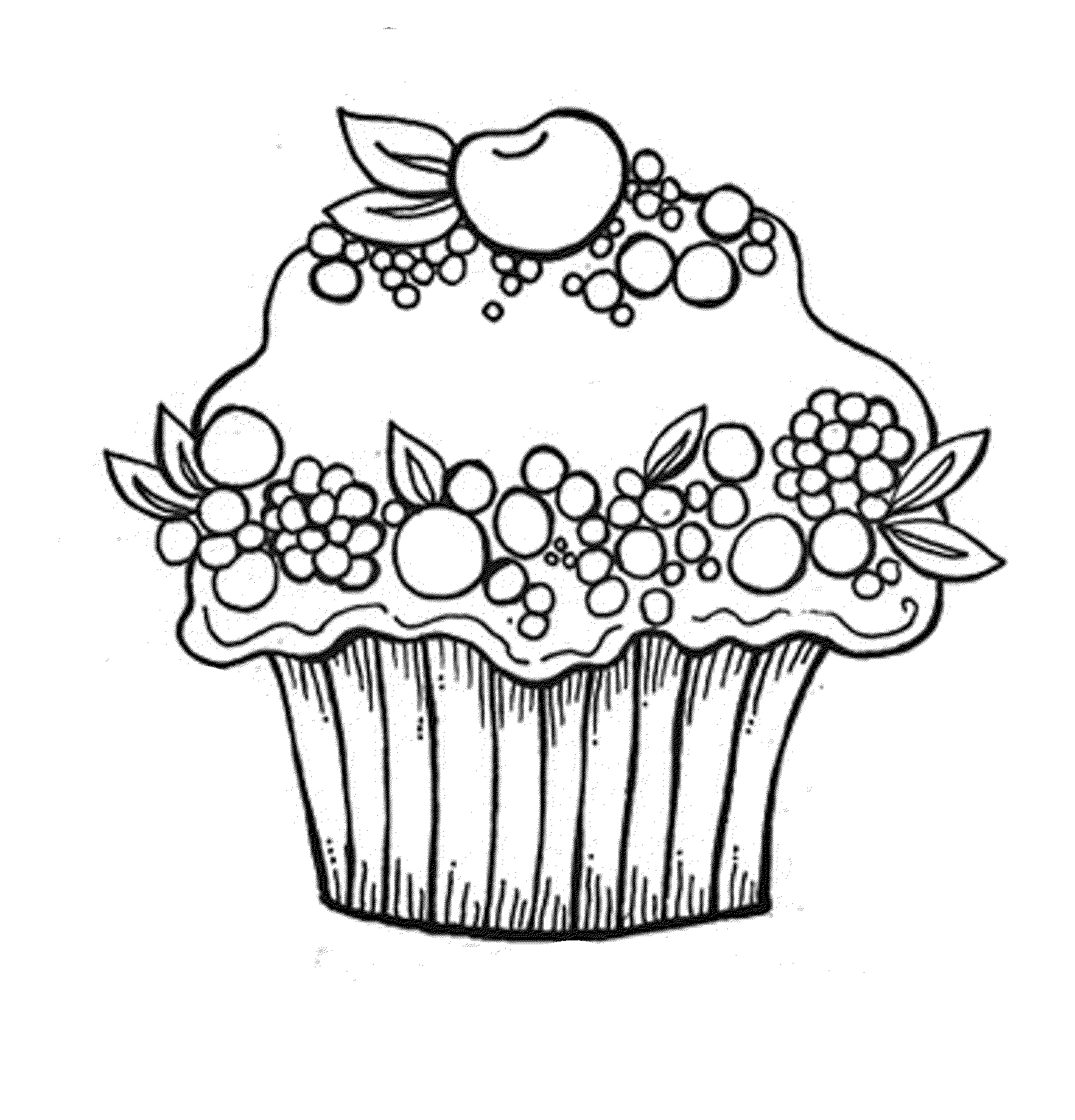 Free Cupcake Coloring Pages Coloring Home
