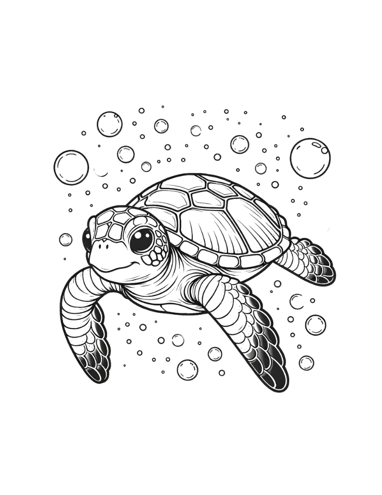 Free Cute Sea Turtle Coloring Pages Fairy Coloring Pages