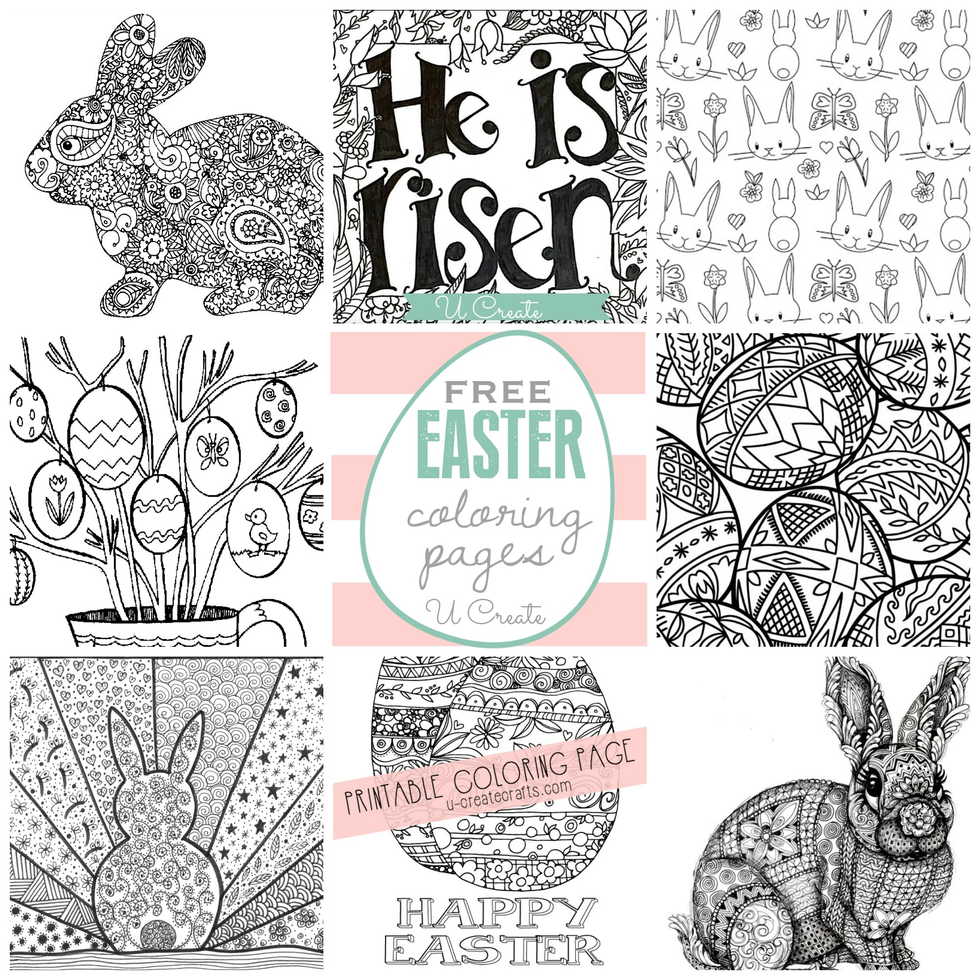 Free Easter Coloring Pages U Create