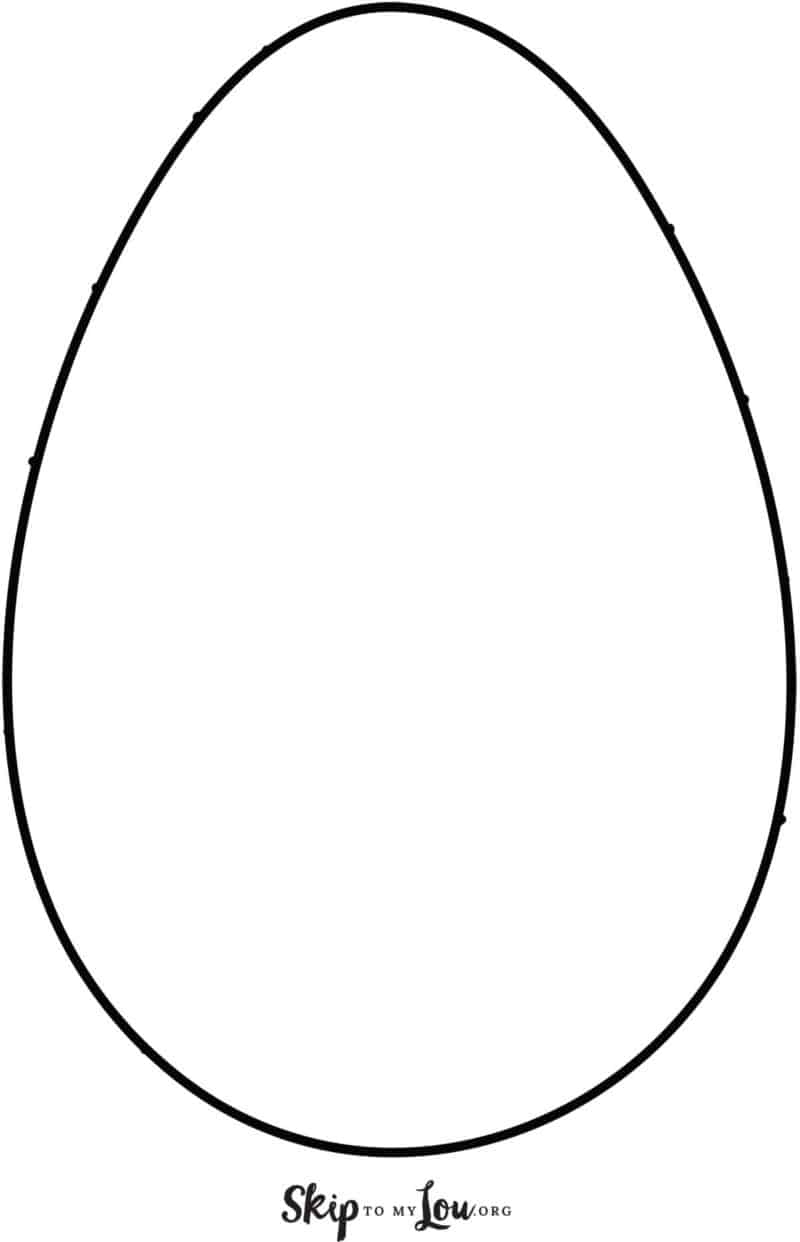 Free Easter Egg Template Printable Printables Template Free