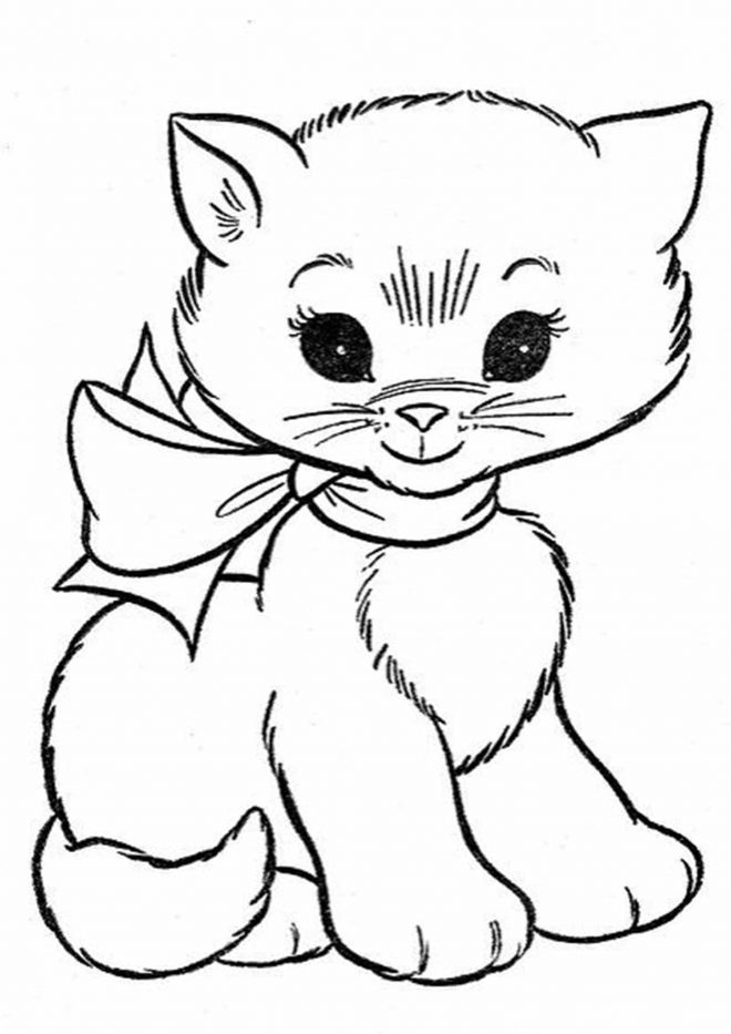 Free Easy To Print Kitten Coloring Pages Tulamama